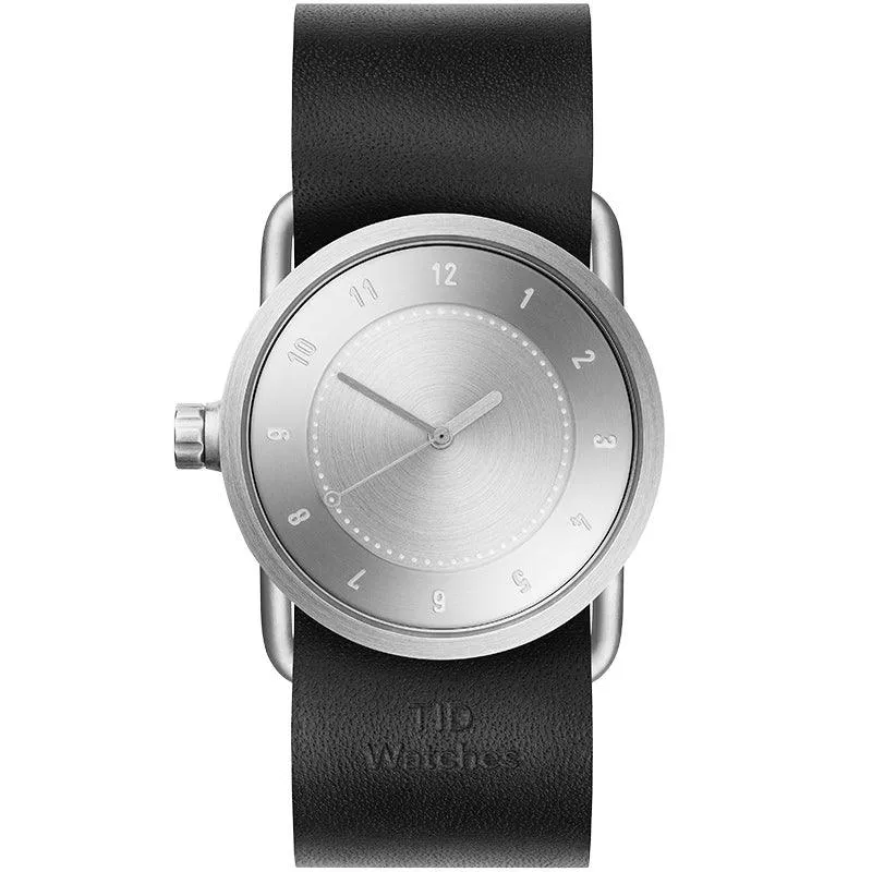 TID No.1 Steel Dial / Black Leather Strap / Steel Buckle