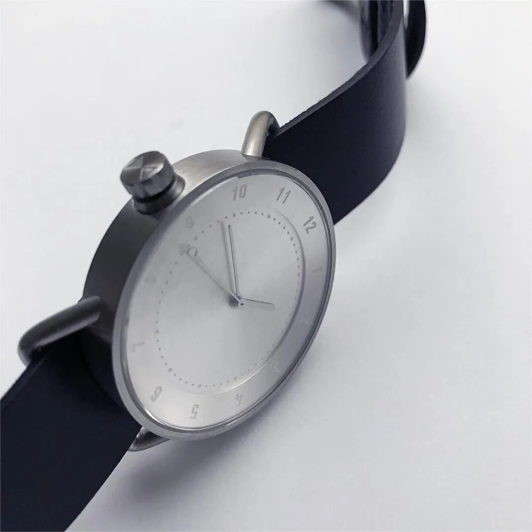 TID No.1 Steel Dial / Black Leather Strap / Steel Buckle