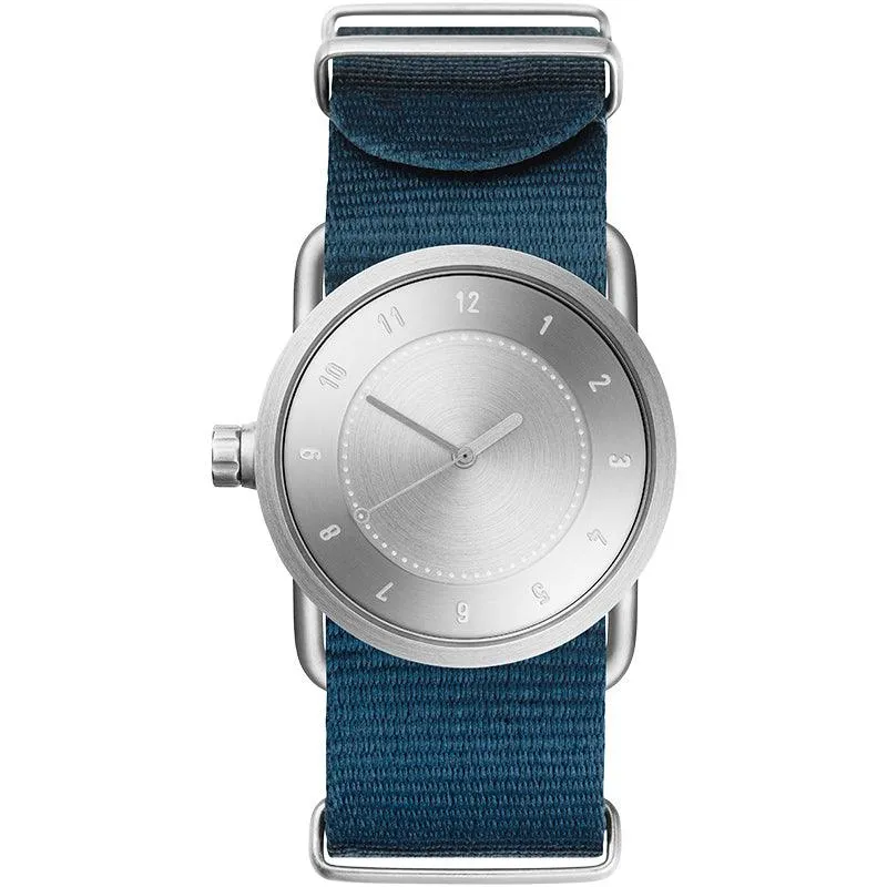 TID No.1 Steel Dial / Navy Leather Strap / Steel Buckle