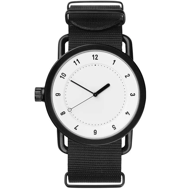 TID No.1 White Dial / Natural Leather Strap / Black Buckle