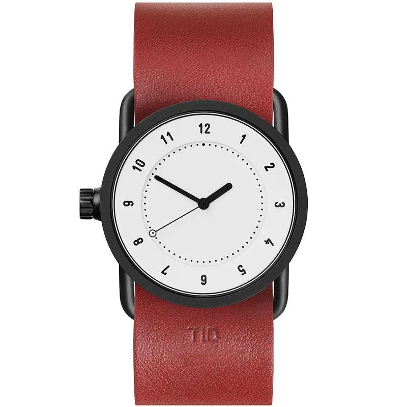 TID No.1 White Dial / Natural Leather Strap / Black Buckle