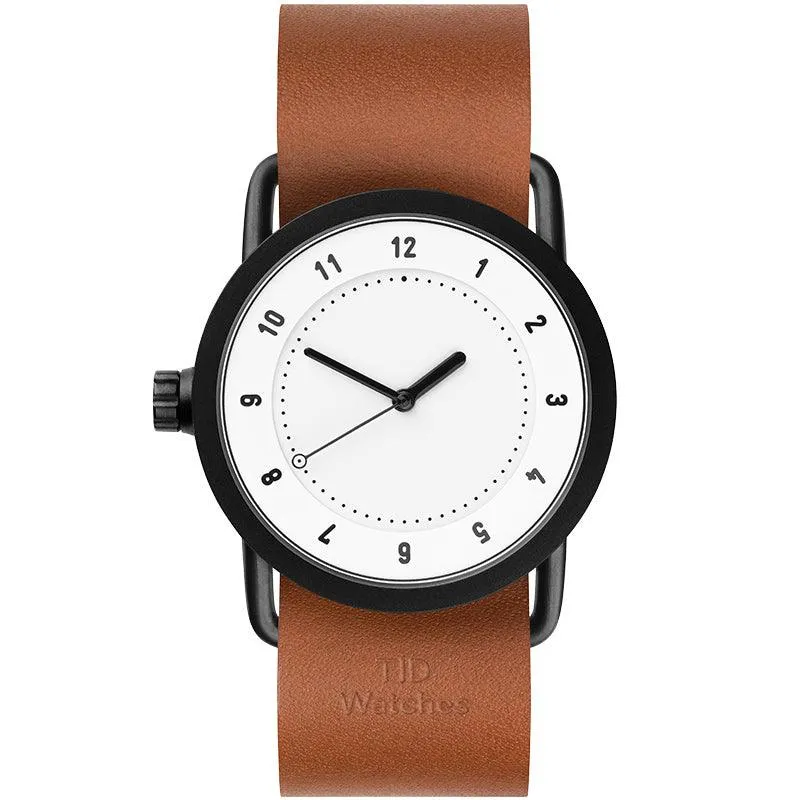 TID No.1 White Dial / Natural Leather Strap / Black Buckle