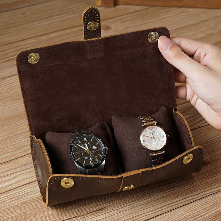 Timekeeper's Haven - Leather Watch Case