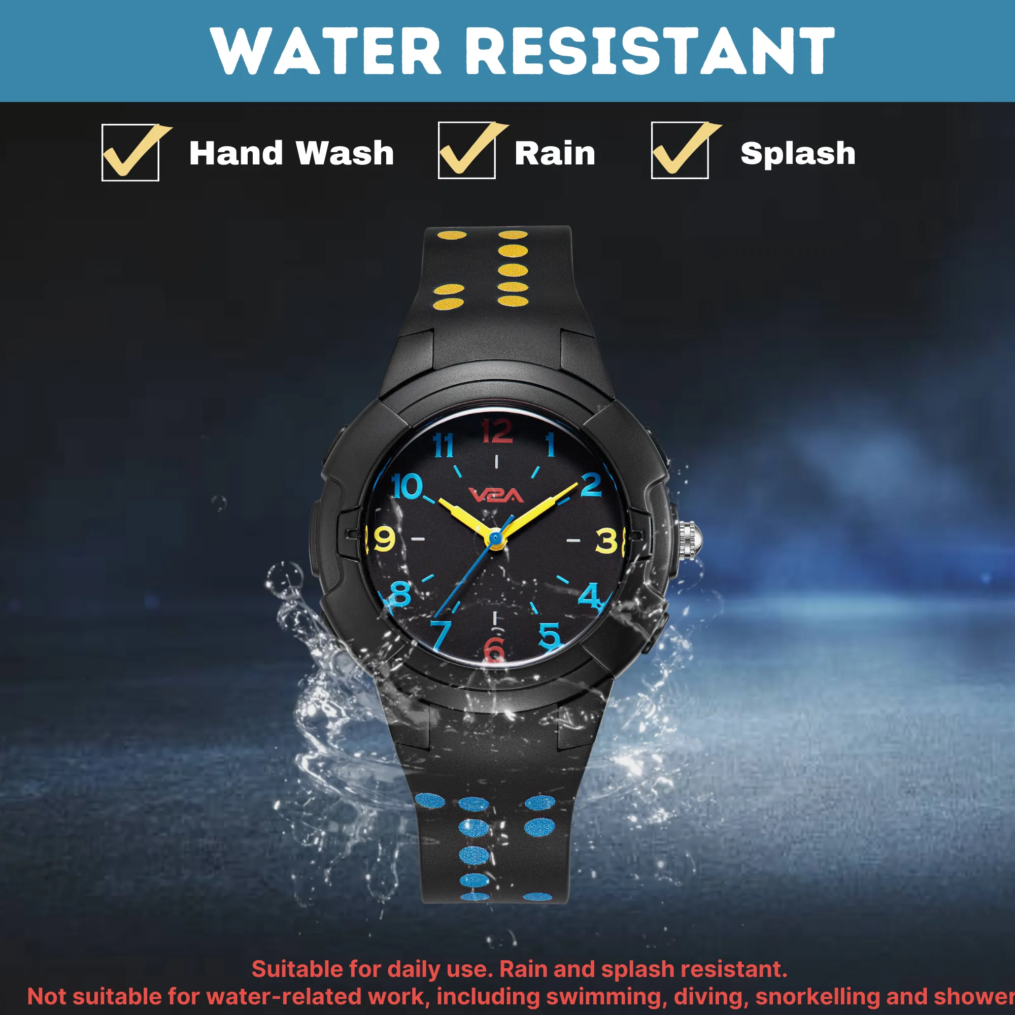 V2A Analog Cute Watch for Kids Unisex-Child Between 4 to 13 Years of Age 30 M Waterproof Watches for Kids